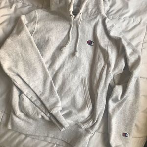 Gray champion hoodie!